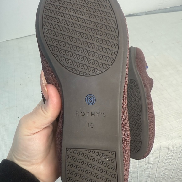Rothy’s Port Wine Round Toe Retired Flats Shoes size 10 - Picture 7 of 8